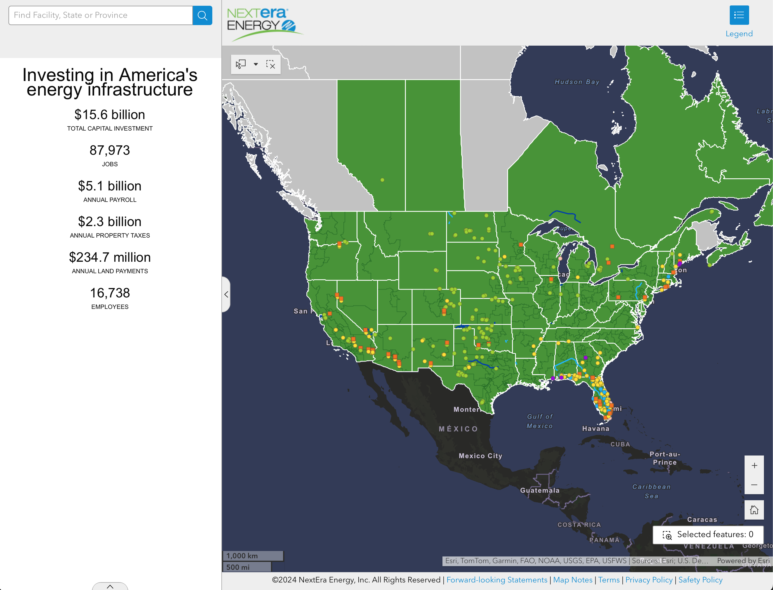 NextEra Energy Map Application