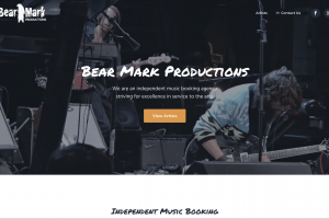 Bear Mark Productions Website Design